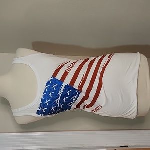 GWG racer back patriotic tank top